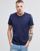 Threadbare V-neck T-shirt - Navy