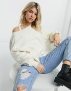 Free People Found My Friend Sweater In Ivory-white