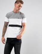 Luke 1977 Cut And Sew Stripe T-shirt - Gray