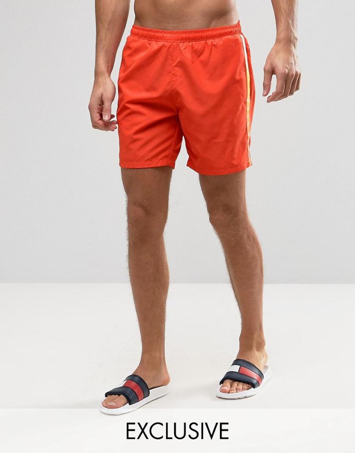 Boss By Hugo Boss Seabream Swim Shorts In Orange - Orange