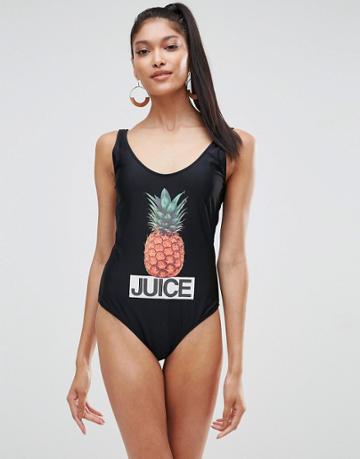 Missguided Juice Swimsuit - Black