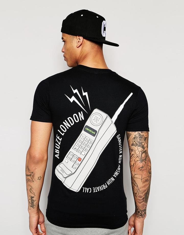 Abuze London T-shirt Private Call - Black