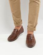 Base London Palmer Leather Loafers In Brown - Brown