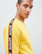 Hype Sweatshirt In Yellow With Taping - Yellow