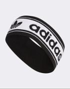 Adidas Originals Branded Headband In Black And White