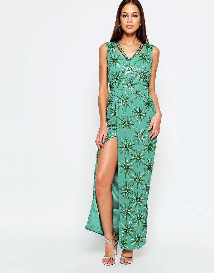 Virgos Lounge Danise Maxi Dress - Blue