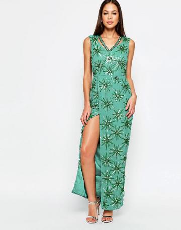 Virgos Lounge Danise Maxi Dress - Blue