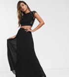 Tfnc Pleated Maxi Skirt In Black