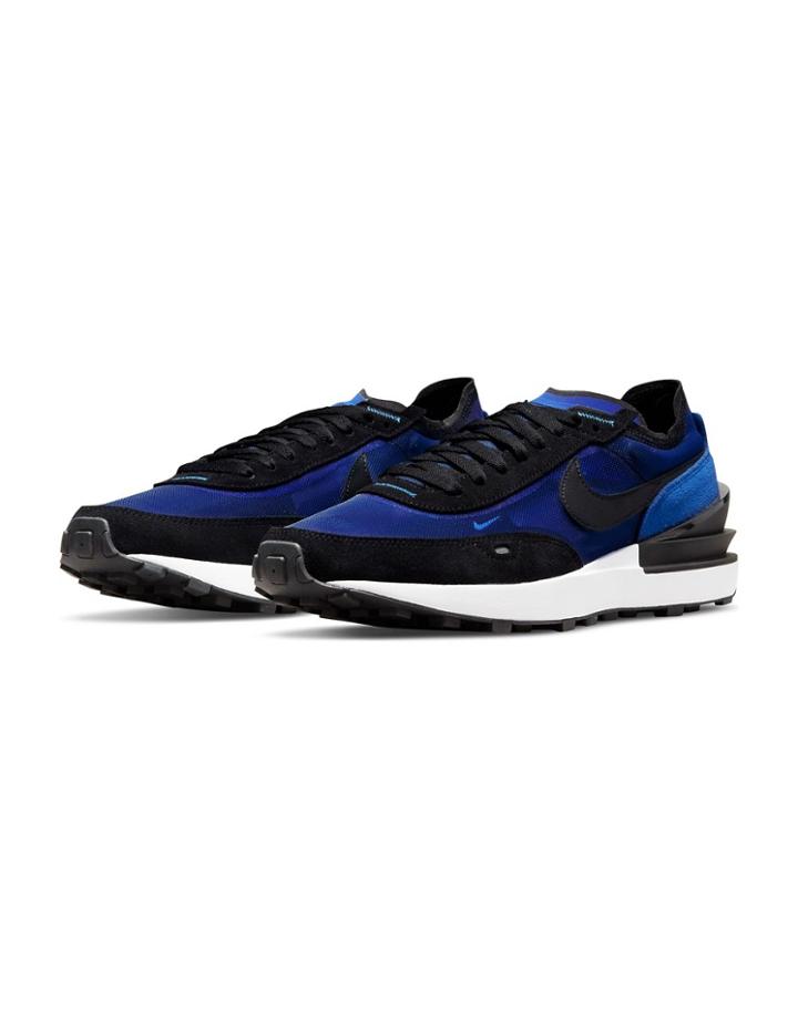 Nike Waffle One Mesh Sneakers In Racer Blue-blues