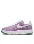 Nike Air Force 1 Crater Flyknit Sneakers In Fuschia Glow/pink Blast-purple