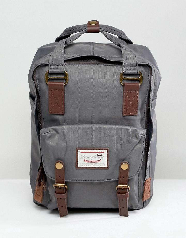 Doughnut Macaroon Backpack In Charcoal - Gray