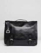 Royal Republiq Essential Leather Messenger Bag - Black