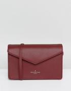Pauls Boutique Oxblood Structued Envelope Cross Body Bag - Red
