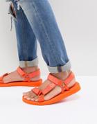 Aldo Moesen Tech Sandals In Orange - Orange