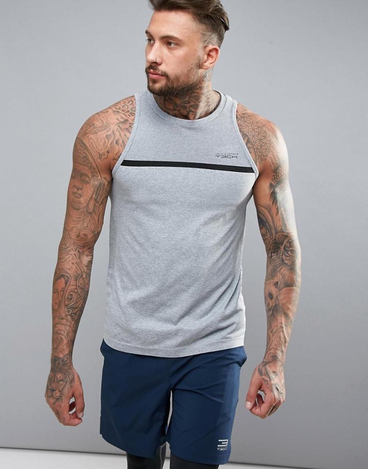 Jack & Jones Tech Seamless Tank - Gray