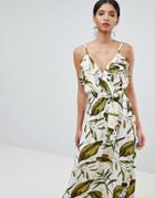 Y.a.s Tropical Wrap Maxi Dress - Multi