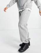 Nike Unisex Trend Fleece Oversized Sweatpants In Gray-grey