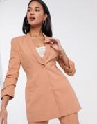 Asos Design Hourglass Mix & Match Suit Blazer-pink