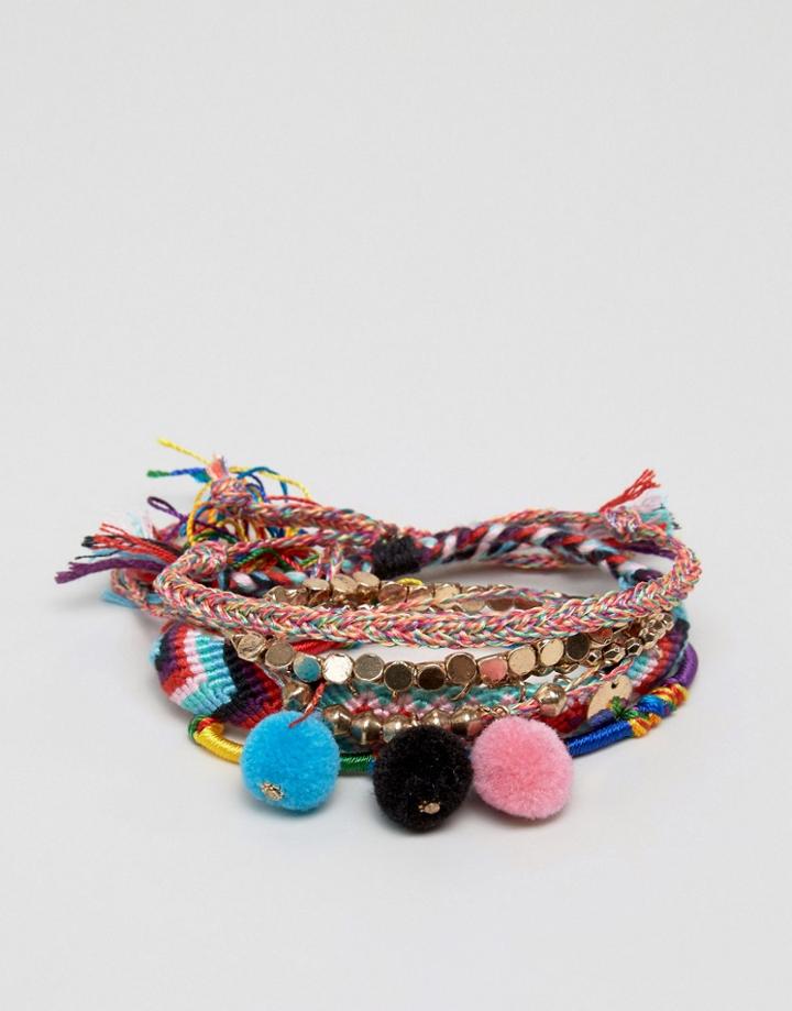 Aldo Stacking Friendship Bracelets - Blue