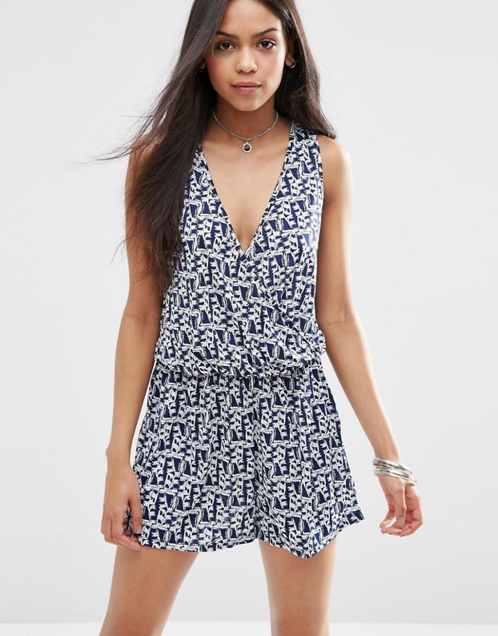 Brave Soul Print Romper