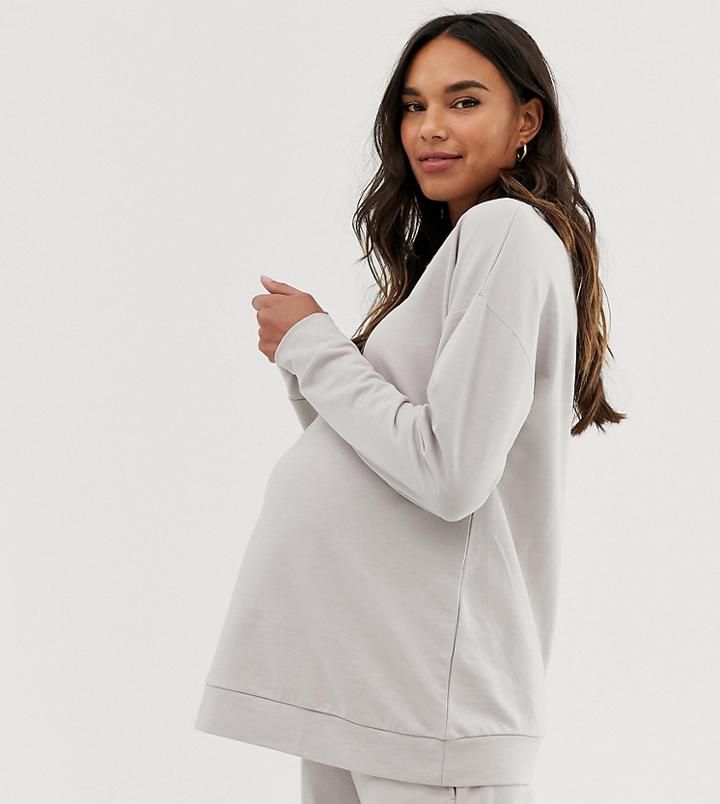 Asos Design Maternity Lounge Ultimate Lounge Sweat-gray