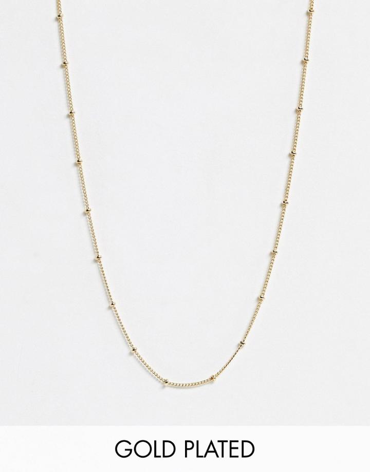 Orelia Gold Plated Satellite Single Chain Necklace