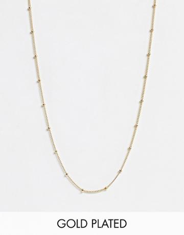 Orelia Gold Plated Satellite Single Chain Necklace
