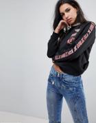 Gigi Hadid Patch Logo Sweat - Black