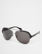 Vivienne Westwood Anglomania Aviator Sunglasses - Black