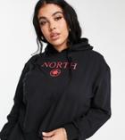 Threadbare Curve Graphic Hoodie Set In Black