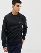 Original Penguin Icon Logo Sweatshirt In Black - Black