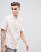 D-struct Basic Oxford Short Sleeve Shirt - Pink