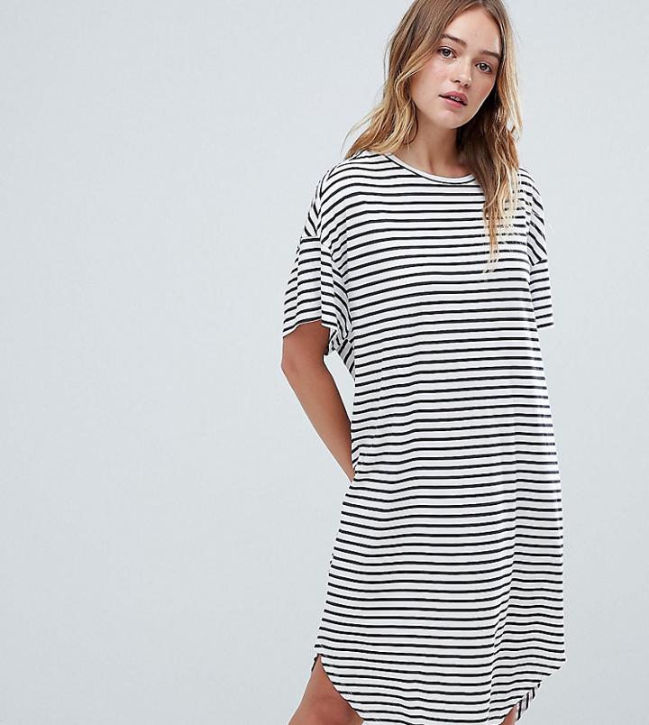 Monki Stripe Jersey Smock Dress - Multi