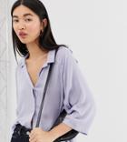 Weekday Franca Blouse In Lilac - Purple