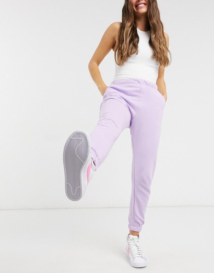 Pull & Bear Pacific Jogger In Purple