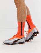 Puma One 3 Leather Soccer Boots-orange