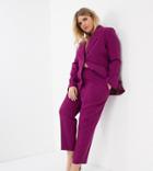 Asos Design Curve Pop Slim Suit Pants In Purple