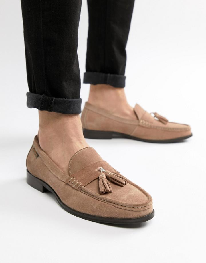 Ben Sherman Loafers Tassel Loafers In Pink Suede - Pink