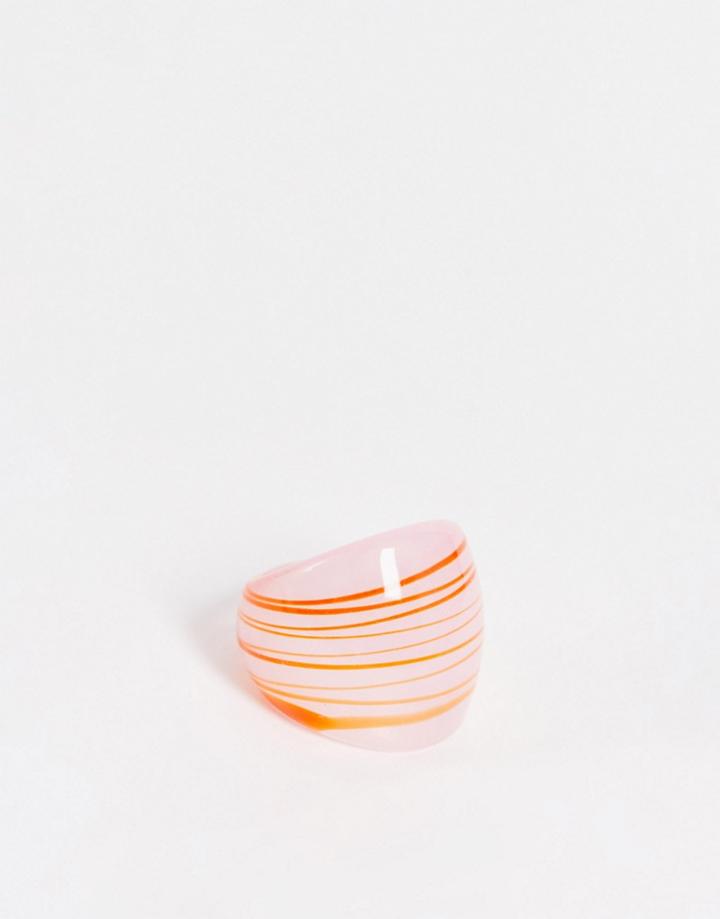 Mango Sultan Ring In Orange