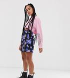 Collusion Tropical Print Mini Skirt-multi