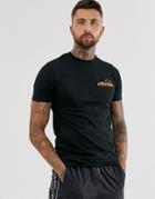 Ellesse Fondato T-shirt With Back Print In Black - Black