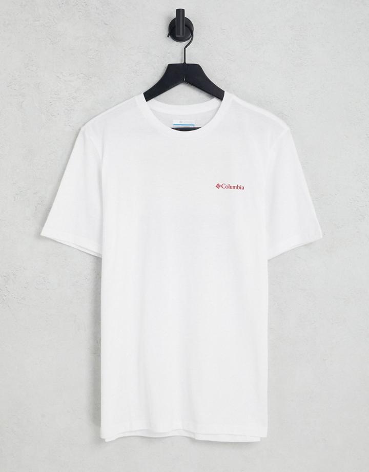 Columbia High Dune Graphic Ii T-shirt In White