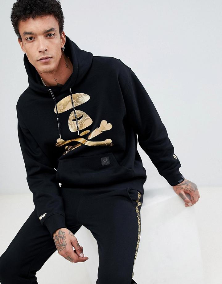 Aape By A Bathing Ape Hoodie With Back Taping In Black - Black