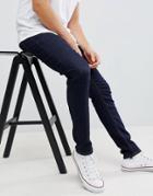 Next Skinny Jeans In Indigo Dark Wash - Blue