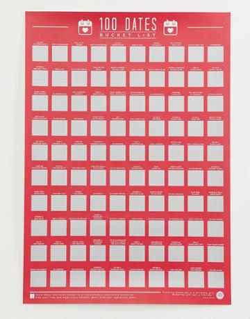 Gift Republic 100 Dates Scratch Off Bucket List - Multi