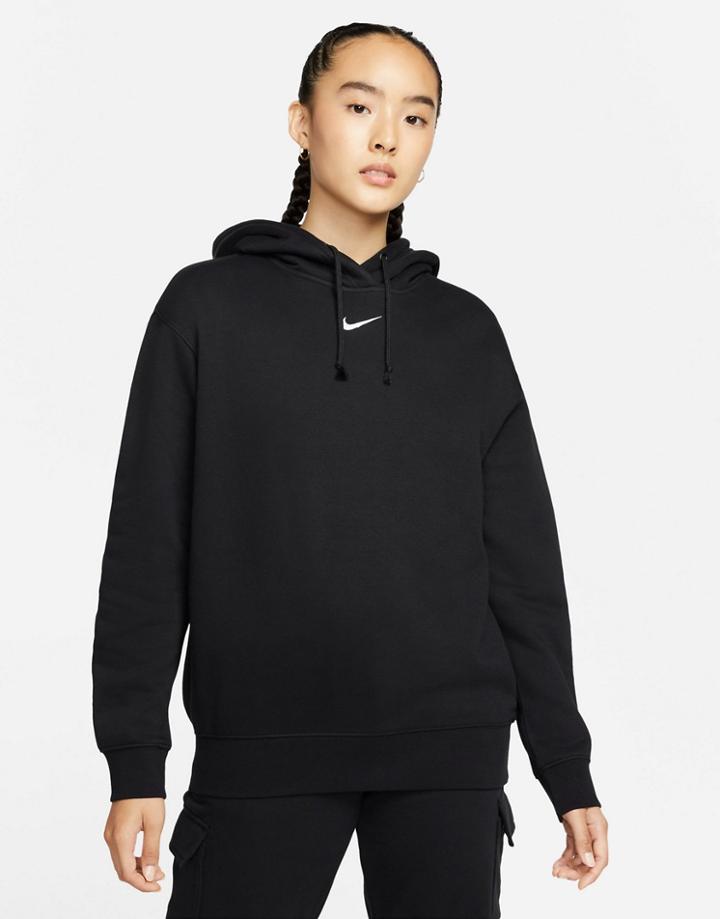 Nike Essentials Fleece Side-zip Hoodie In Black