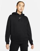 Nike Essentials Fleece Side-zip Hoodie In Black
