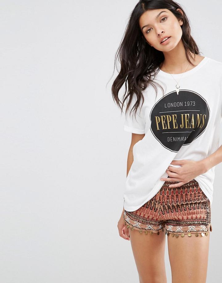 Pepe Jeans Neg Logo T-shirt - Gray