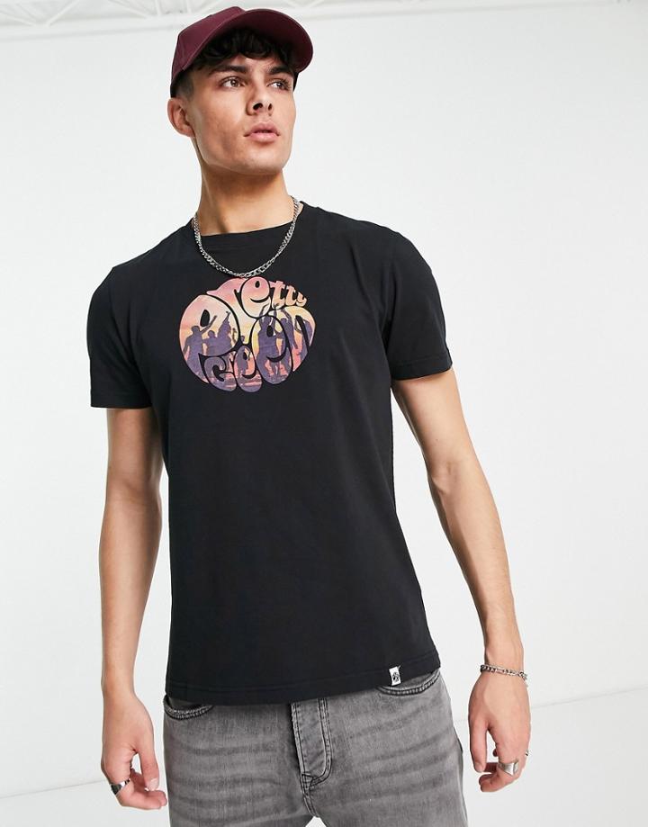 Pretty Green Beach Party T-shirt In Black