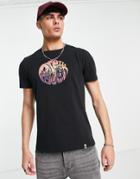 Pretty Green Beach Party T-shirt In Black